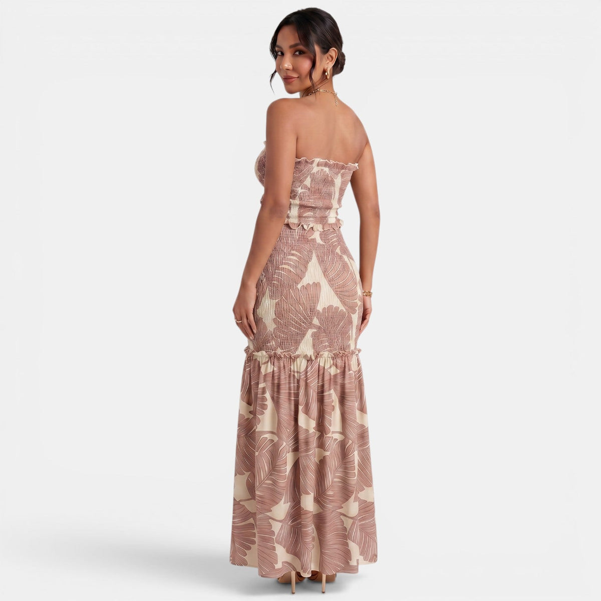 Floral Halter Maxi Dress