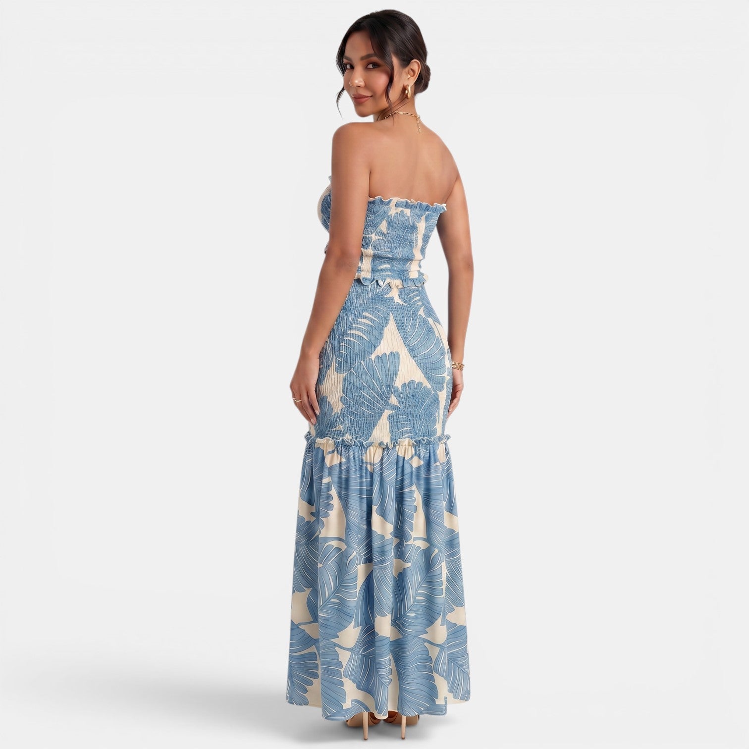 Floral Halter Maxi Dress