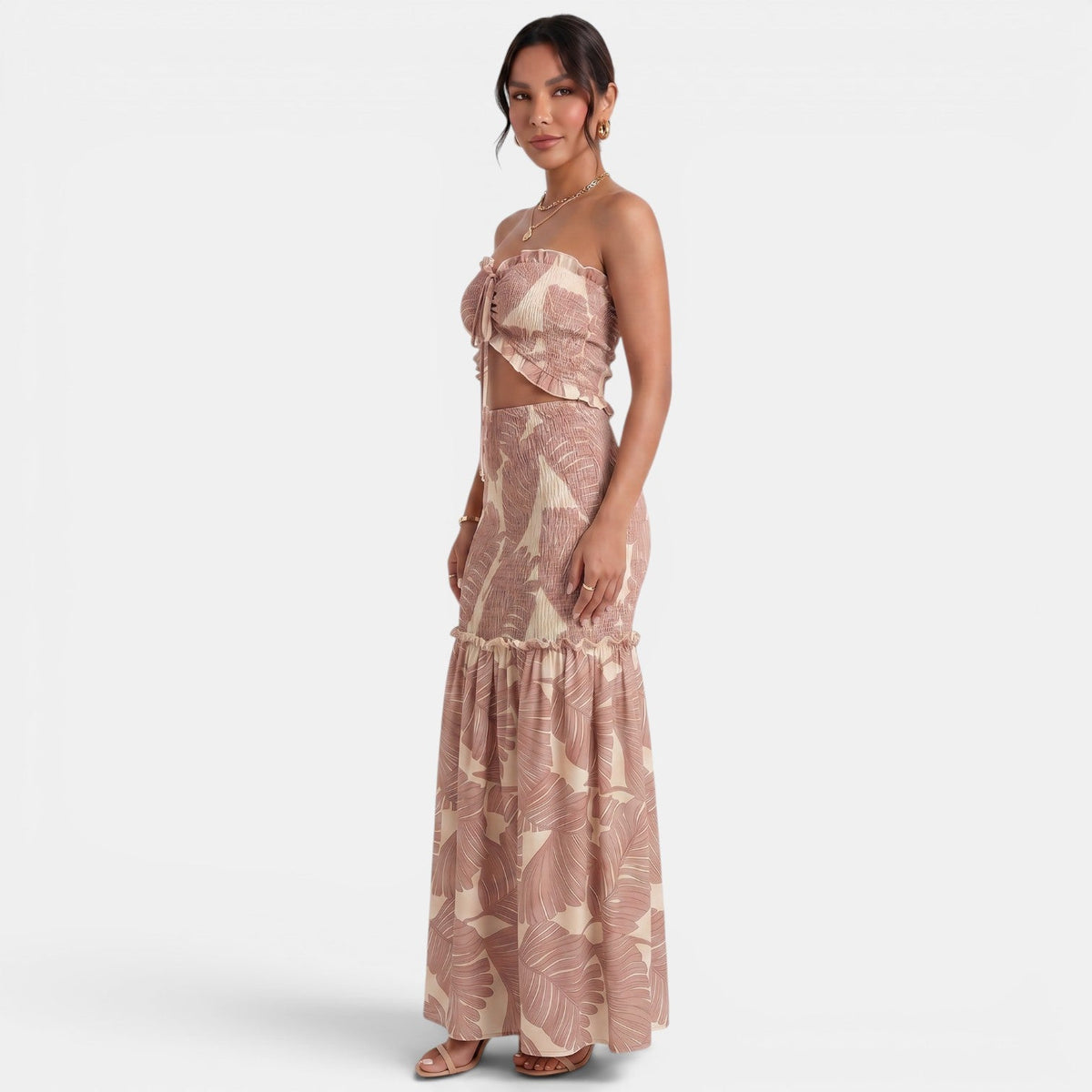 Floral Halter Maxi Dress