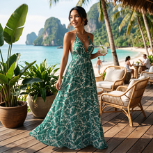 Long Green Summer Dress