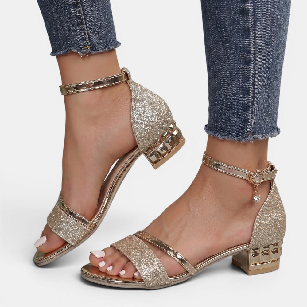 Women's Elegant Low Block-Heel Sandals