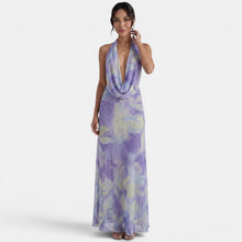 Women's Green Halter Maxi Dress