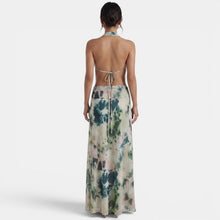 Women's Green Halter Maxi Dress