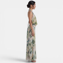 Women's Green Halter Maxi Dress