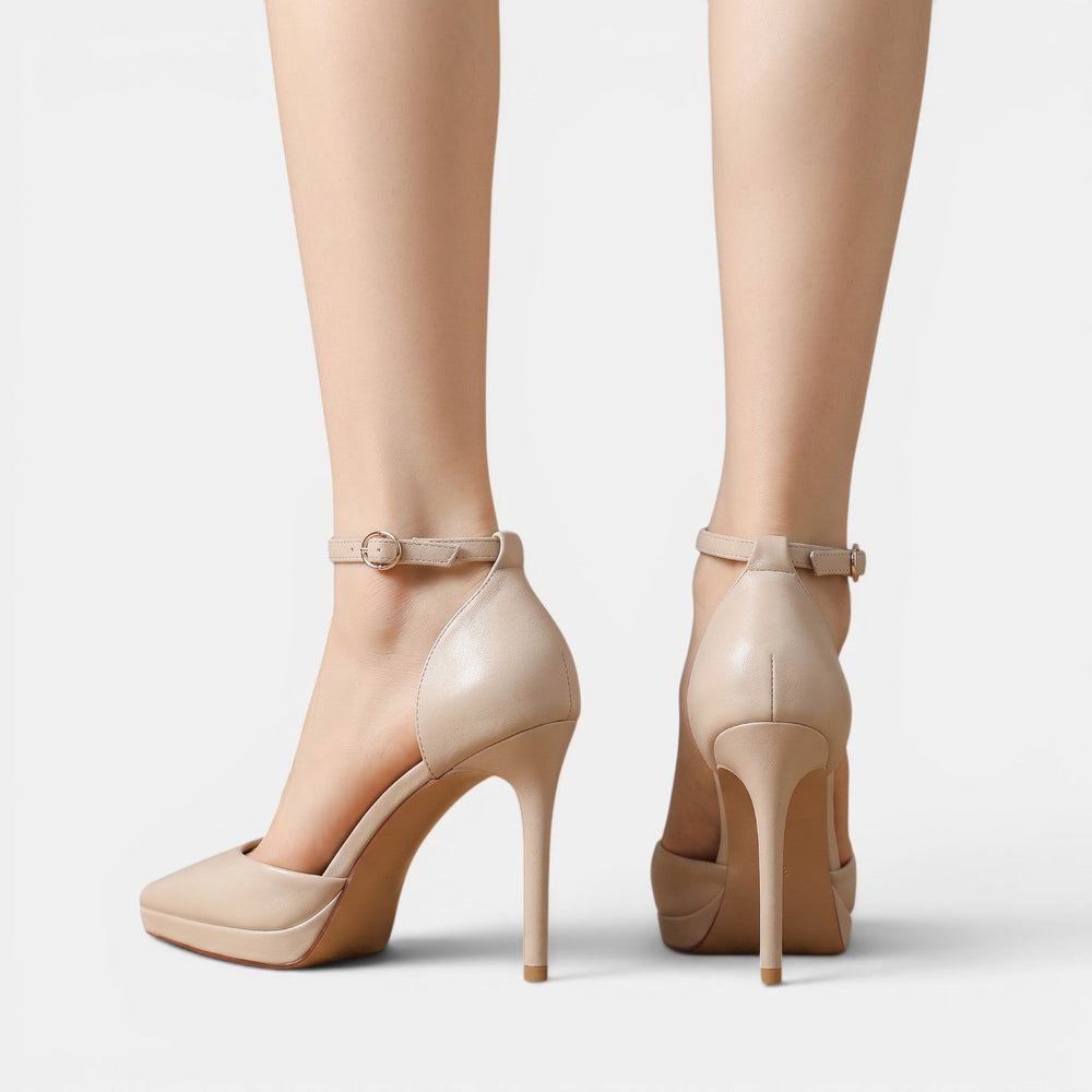Women's Leather Stiletto Heels