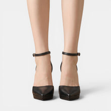 Women's Leather Stiletto Heels