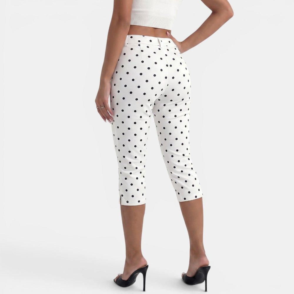 Women's Polka Dot Capri Pants