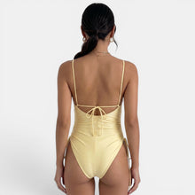 Women's Yellow Underwire Swimsuit