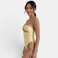 Women's Yellow Underwire Swimsuit