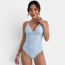 Women's Yellow Tummy Control Swimsuit