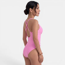 Women's Yellow Tummy Control Swimsuit