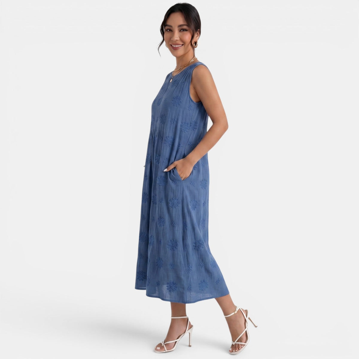 Women's Printed Midi Dress