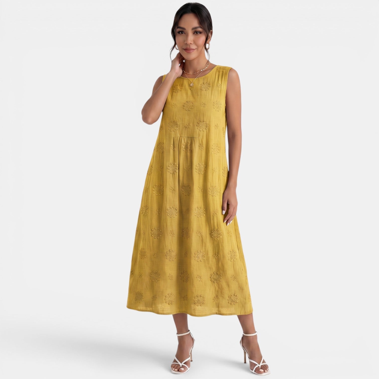 Women's Printed Midi Dress