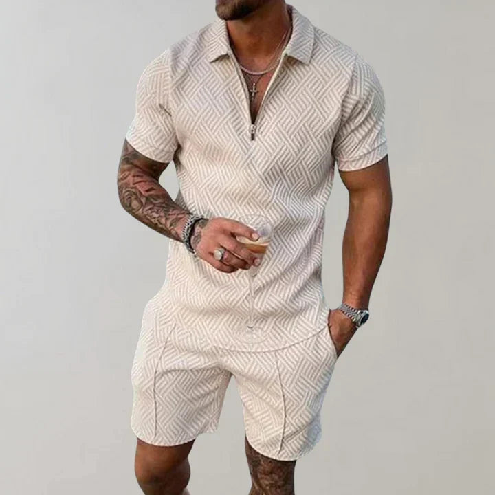 Men's Summer Set Oliver – Breathable Cotton and Linen, Lightweight and Elegant Comfort