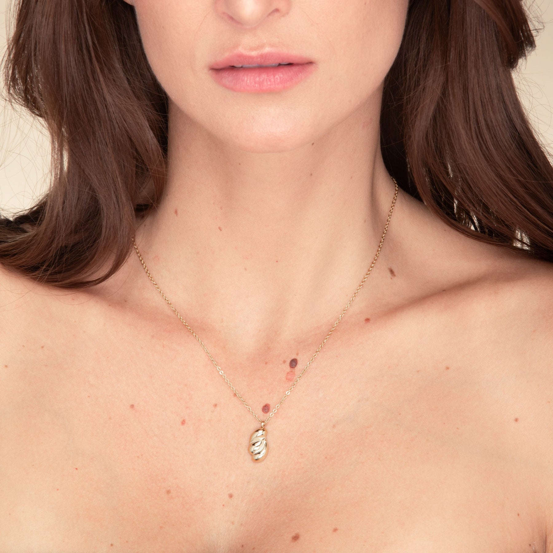 Croissant Dome Necklace