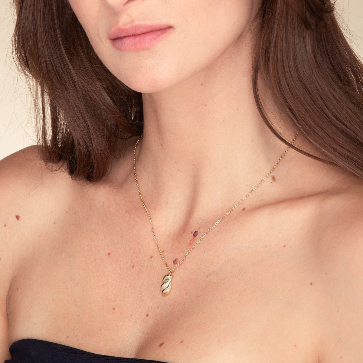 Croissant Dome Necklace
