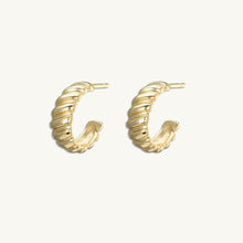 Croissant Huggie Stud Earrings