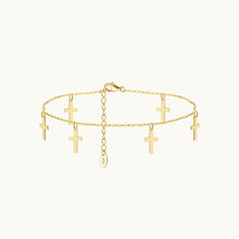 Cross Dangling Chain Anklet