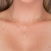 Cross Pendant Moissanite Necklace