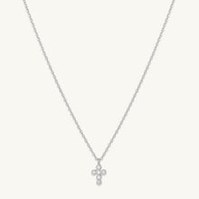 Cross Sapphire Chain Necklace
