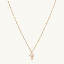 Cross Sapphire Chain Necklace