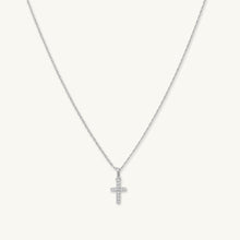 Cross Sapphire Pendant Chain Necklace