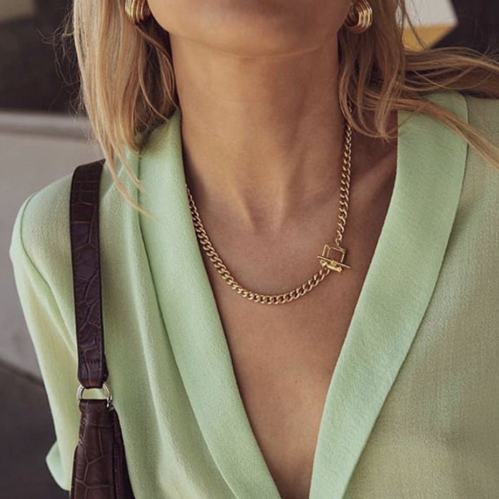 Cuban Chain Toggle Necklace