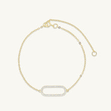 Curved Bar Sapphire Bracelet
