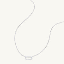 Curved Bar Sapphire Necklace