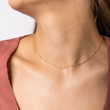 Curved Sapphire Bar Necklace