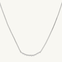 Curved Sapphire Bar Necklace
