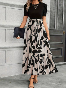 Lulu Floral Dress Woman – Round Neck & Floral Print Ideal Spring-Summer