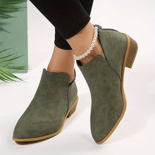 Women's Josephine Ankle Boots – Elegant Pointed Toe Boots with Cutout Detail & Non-Slip Sole