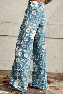 Alina Pants Women Boho Vintage Style – Wide Airy Pants with Trendy Bohemian Prints