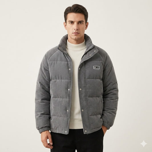 Matteo Sinclair | Corduroy Puffer Jacket For Men