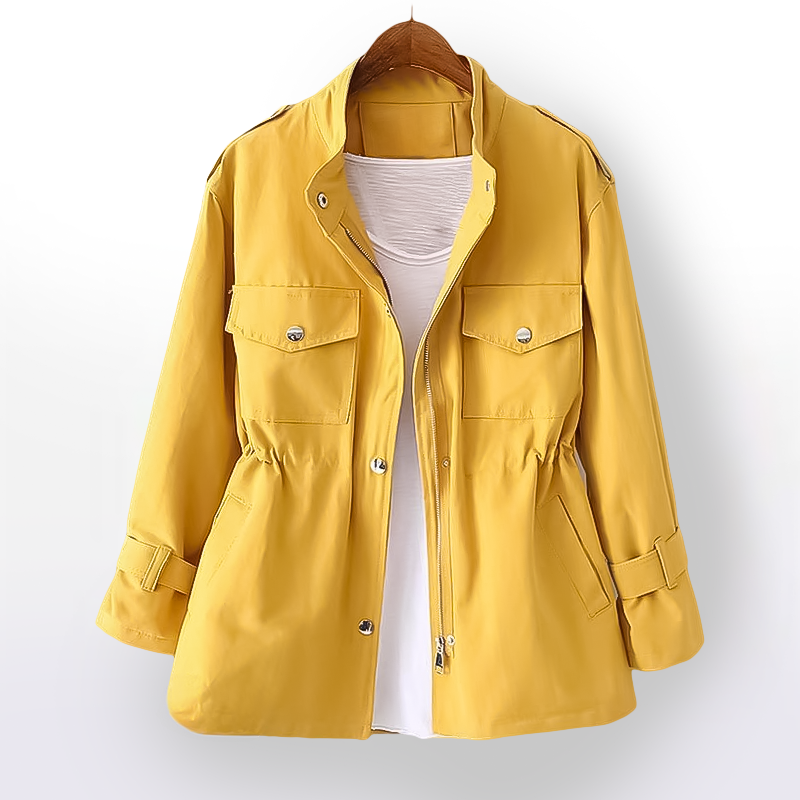 Julie Women's Waterproof Waxed Cotton – Elegant & Lightweight Waterproof Coat for Mid-Season
