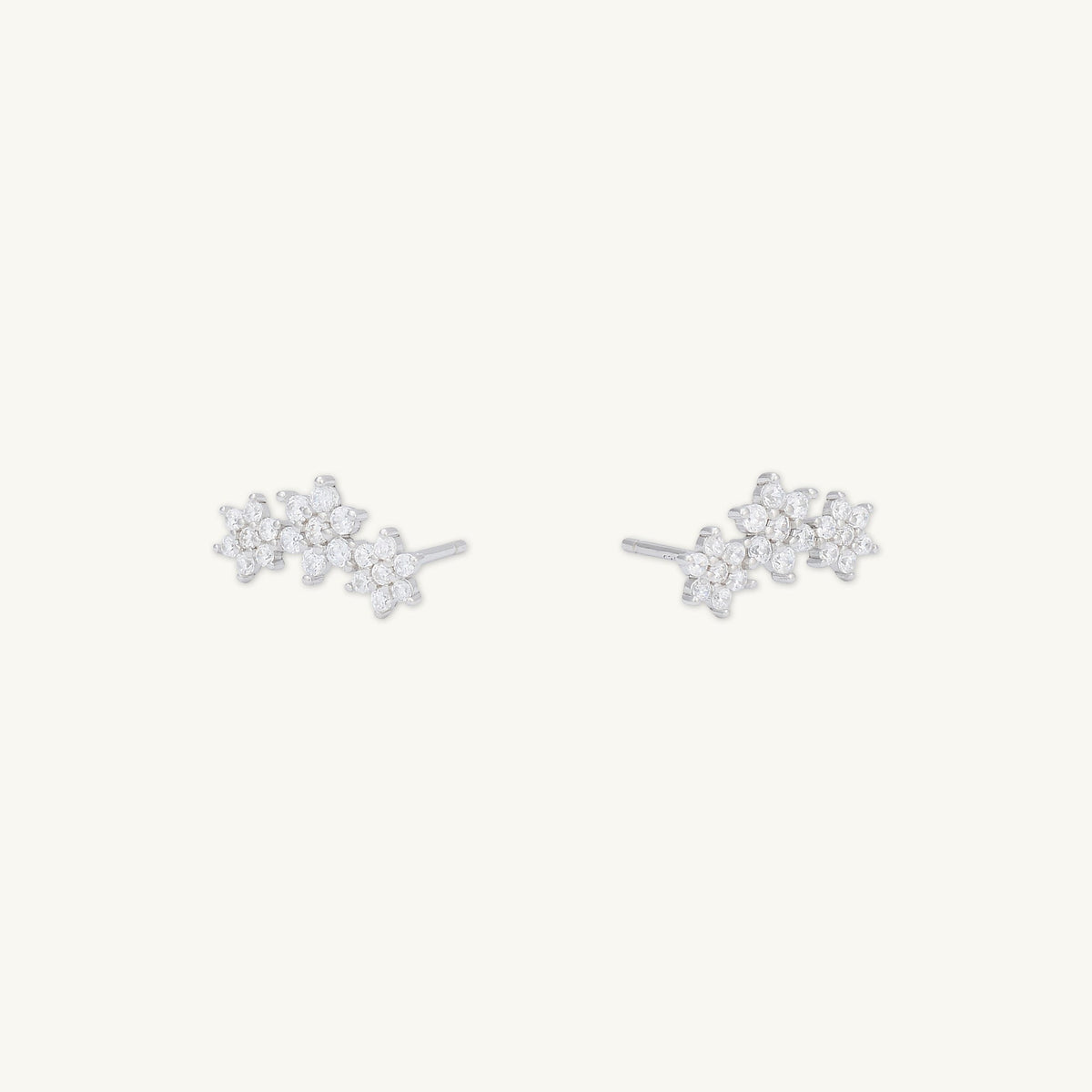 Daisy Cluster Sapphire Earrings