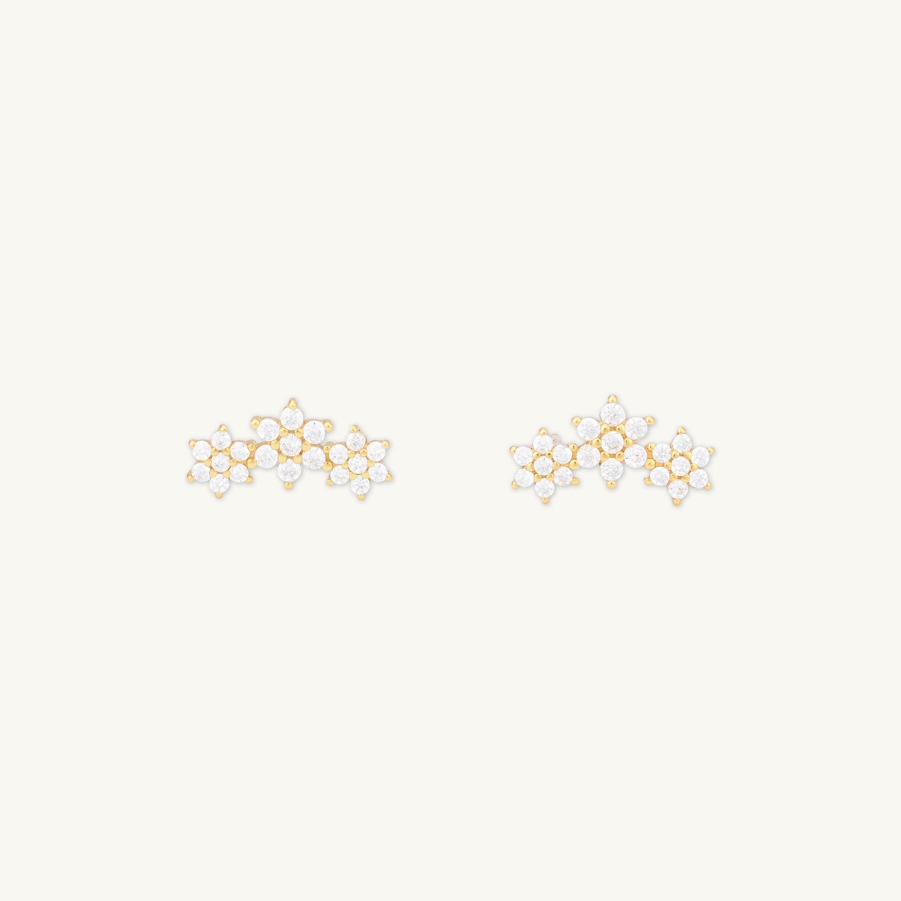 Daisy Cluster Sapphire Earrings