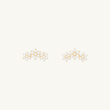 Daisy Cluster Sapphire Earrings