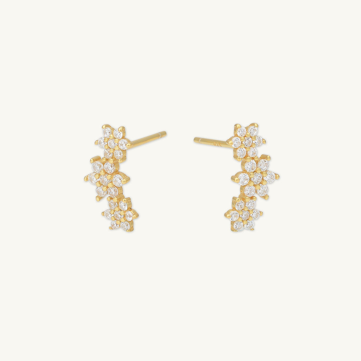 Daisy Cluster Sapphire Earrings