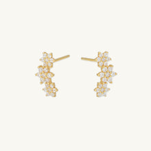 Daisy Cluster Sapphire Earrings