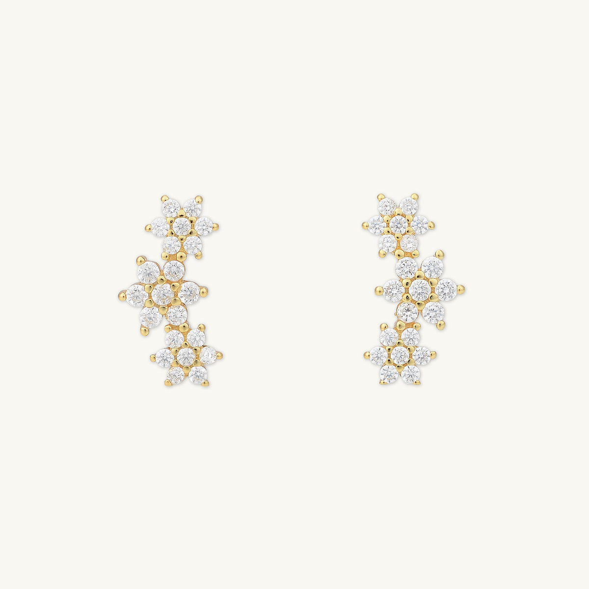 Daisy Cluster Sapphire Earrings