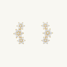 Daisy Cluster Sapphire Earrings