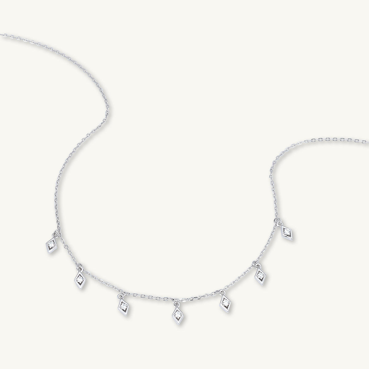 Dangling Kite Sapphire Necklace