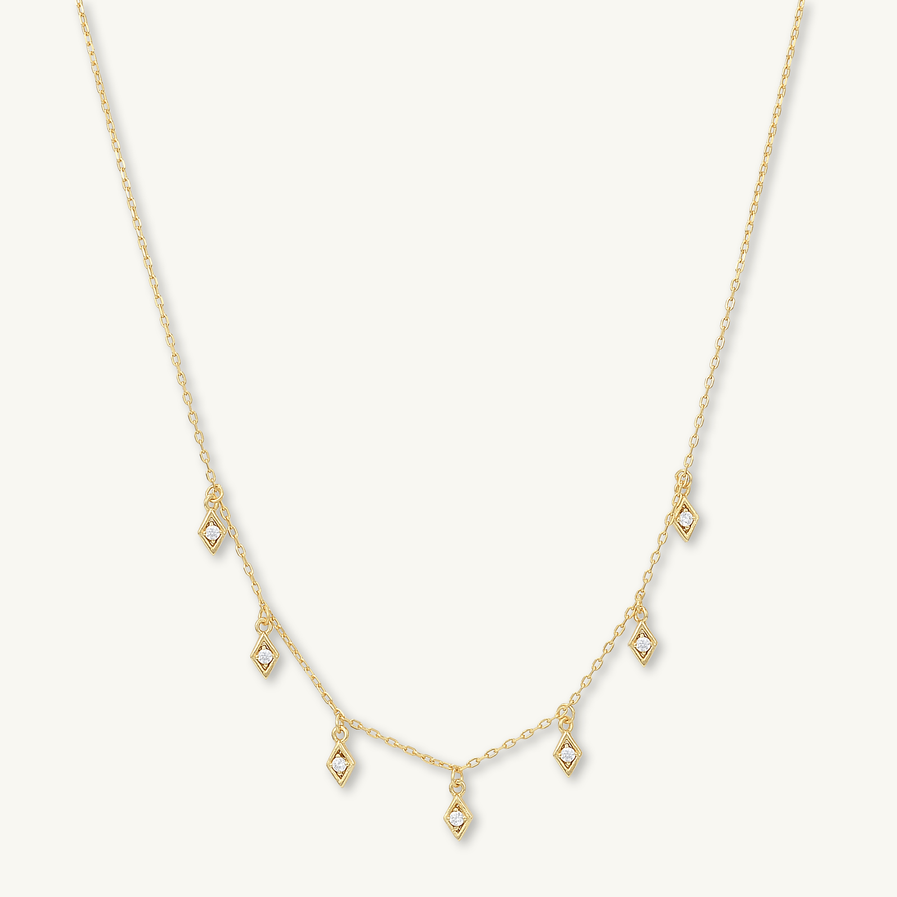 Dangling Kite Sapphire Necklace