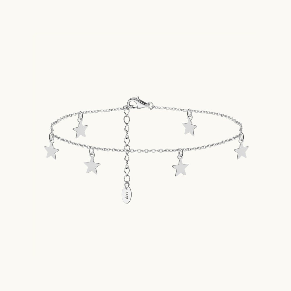 Dangling Star Chain Anklet
