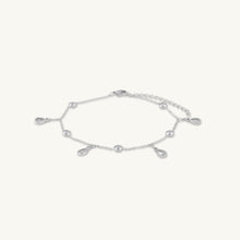 Dangly Teardrop Sapphire Station Bracelet