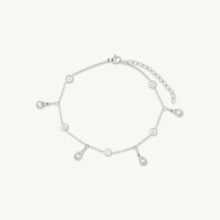 Dangly Teardrop Sapphire Station Bracelet