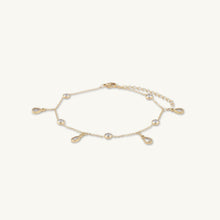 Dangly Teardrop Sapphire Station Bracelet