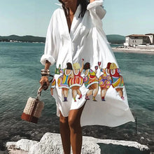 Florence Women's Shirt Dress – Casual Lightweight Linen Dress with Straight Cut & Summer Style - Casual Linen Shirt Dress